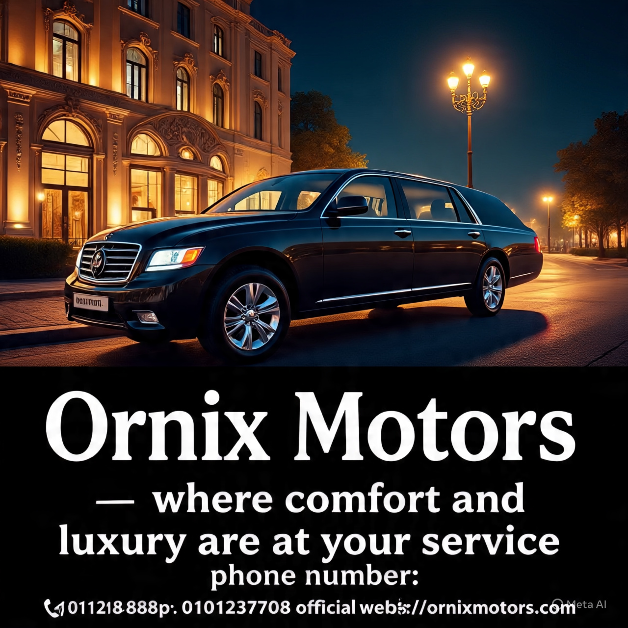 اورنيكس ليموزين 
ديما معاك في كل الأوقات 
راحه وأمان ومصداقية في التعامل 